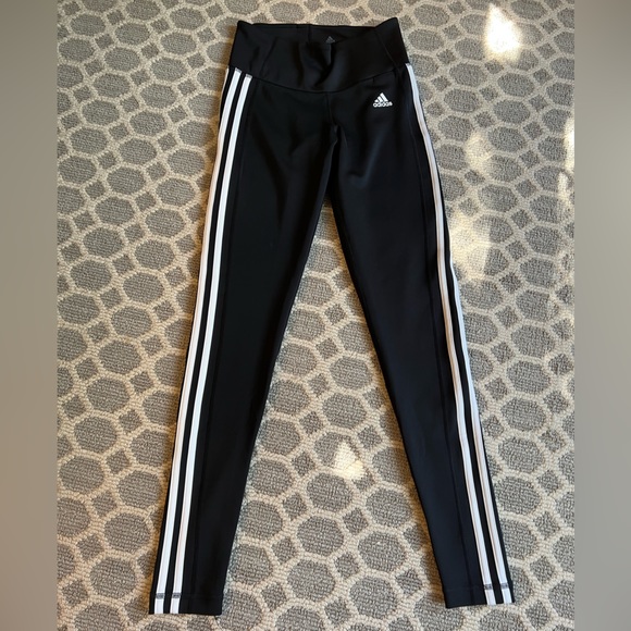 Adidas Climalite black Leggings size Small - Picture 3 of 9
